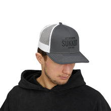 Load image into Gallery viewer, Let's Go Camping/Sukkot Snapback Trucker Cap