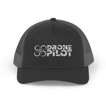 Load image into Gallery viewer, Drone PIlot Trucker Cap (White Logo)