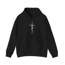 Load image into Gallery viewer, Shalom (Cross) Heavy Blend™ Hooded Sweatshirt