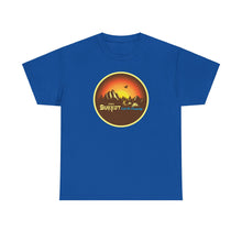 Load image into Gallery viewer, Sukkot Let's Go Camping (Circle) Tee