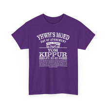 Load image into Gallery viewer, YHWH's Moed Yom Kippur (Day of Atonment) Tee