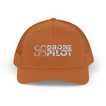 Load image into Gallery viewer, Drone PIlot Trucker Cap (White Logo)