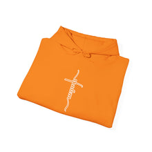Load image into Gallery viewer, Shalom (Cross) Heavy Blend™ Hooded Sweatshirt