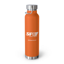 Load image into Gallery viewer, Drone Pilot (White Logo) Copper Vacuum Insulated Bottle, 22oz