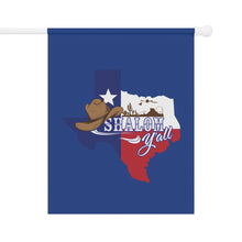 Load image into Gallery viewer, Shalom Y'all (Texas Colors) Garden/House Banner (2 Sizes)