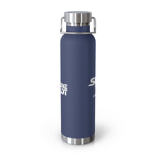 Load image into Gallery viewer, Drone Pilot (White Logo) Copper Vacuum Insulated Bottle, 22oz