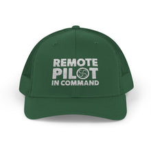 Load image into Gallery viewer, Remote Pilot In Command Trucker Cap (White Logo)