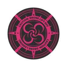 Load image into Gallery viewer, Drone Landing Pad Drone Design- (Rug) 60 in. diameter (5Ft) Pink