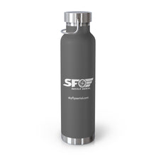Load image into Gallery viewer, Drone Pilot (White Logo) Copper Vacuum Insulated Bottle, 22oz