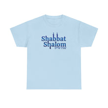 Load image into Gallery viewer, Shabbat Shalom Candles Logo Tee