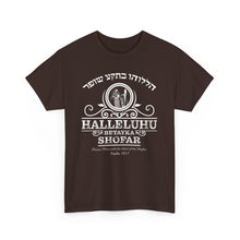 Load image into Gallery viewer, Halleluhu Betayka Shofar- Psalm 150:3 - Praise Him with the blast of the Shofar Tee
