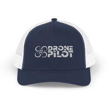 Load image into Gallery viewer, Drone PIlot Trucker Cap (White Logo)