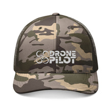 Load image into Gallery viewer, Drone Pilot Camo Trucker Hat (Embroidery)