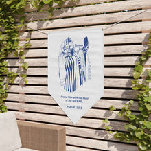 Load image into Gallery viewer, Shofar Watchman Psalm 150:3 Pennant Banner