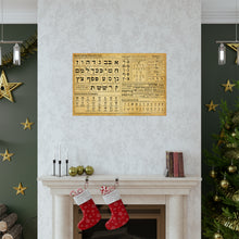 Load image into Gallery viewer, Hebrew Alef-Bet Large Poster