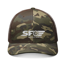 Load image into Gallery viewer, Skyfly Aerial Camo Trucker Hat (Embroidery)