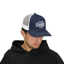 Load image into Gallery viewer, Let's Go Camping SUKKOT (White Letter) Snapback Trucker Cap