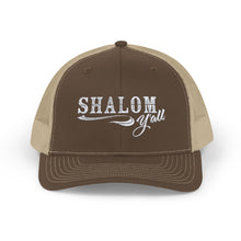 Load image into Gallery viewer, Shalom Y'all Snapback Trucker Cap
