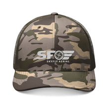 Load image into Gallery viewer, Skyfly Aerial Camo Trucker Hat (Embroidery)