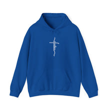 Load image into Gallery viewer, Shalom (Cross) Heavy Blend™ Hooded Sweatshirt