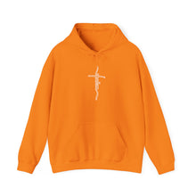 Load image into Gallery viewer, Shalom (Cross) Heavy Blend™ Hooded Sweatshirt