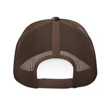 Load image into Gallery viewer, Sukkot - Let's Go Camping Camouflage Trucker Hat