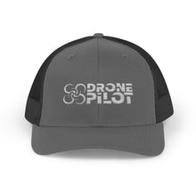 Load image into Gallery viewer, Drone PIlot Trucker Cap (White Logo)