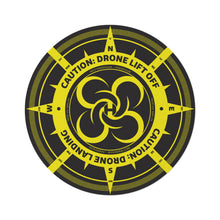 Load image into Gallery viewer, Drone Landing Pad Drone Design- (Rug) 60 in. diameter (5Ft) Yellow