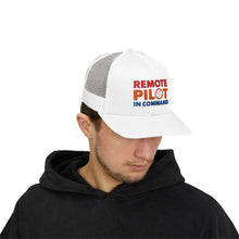 Load image into Gallery viewer, Remote Pilot In Command Trucker Cap (Color Logo)