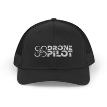 Load image into Gallery viewer, Drone PIlot Trucker Cap (White Logo)