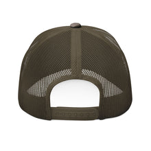 Load image into Gallery viewer, Sukkot - Let's Go Camping Camouflage Trucker Hat