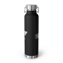Load image into Gallery viewer, Drone Pilot (White Logo) Copper Vacuum Insulated Bottle, 22oz