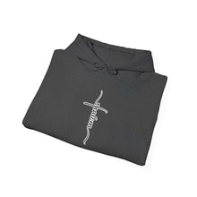 Load image into Gallery viewer, Shalom (Cross) Heavy Blend™ Hooded Sweatshirt