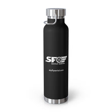 Load image into Gallery viewer, Drone Pilot (White Logo) Copper Vacuum Insulated Bottle, 22oz