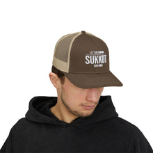 Load image into Gallery viewer, Let's Go Camping SUKKOT (White Letter) Snapback Trucker Cap