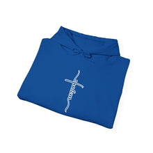 Load image into Gallery viewer, Shalom (Cross) Heavy Blend™ Hooded Sweatshirt