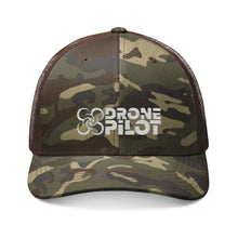 Load image into Gallery viewer, Drone Pilot Camo Trucker Hat (Embroidery)