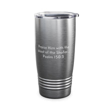 Load image into Gallery viewer, Shofar (Ram's Horn) Psalm 150:3 Tumbler, 20oz