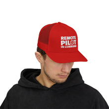 Load image into Gallery viewer, Remote Pilot In Command Trucker Cap (White Logo)