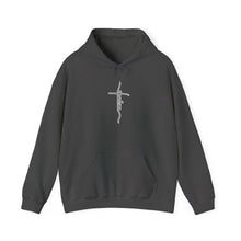Load image into Gallery viewer, Shalom (Cross) Heavy Blend™ Hooded Sweatshirt