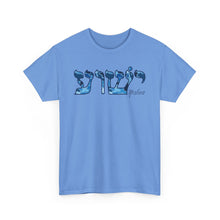Load image into Gallery viewer, Yeshua Hebrew Camo Blue Tee