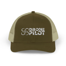 Load image into Gallery viewer, Drone PIlot Trucker Cap (White Logo)