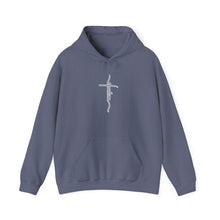 Load image into Gallery viewer, Shalom (Cross) Heavy Blend™ Hooded Sweatshirt