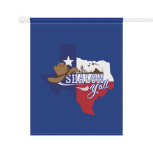 Load image into Gallery viewer, Shalom Y'all (Texas Colors) Garden/House Banner (2 Sizes)