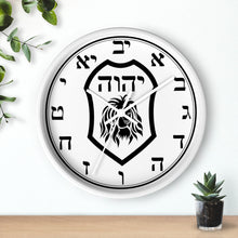 Load image into Gallery viewer, YHWH Wall Clock with Hebrew Letters(Numbers)