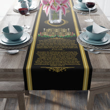Load image into Gallery viewer, Shabbat Table Runner (Black)