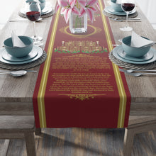 Load image into Gallery viewer, Shabbat Table Runner (Red)
