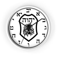 Load image into Gallery viewer, YHWH Wall Clock with Hebrew Letters(Numbers)