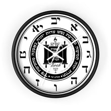Load image into Gallery viewer, Torah Wall clock with Hebrew Letters (Numbers)