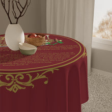Load image into Gallery viewer, Shabbat Shalom Table Cloth (Red)